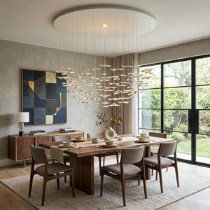 Leaf Twisted Sculptural Customize Chandelier