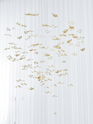 Leaf Twisted Sculptural Customize Chandelier