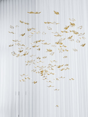 Leaf Twisted Sculptural Customize Chandelier