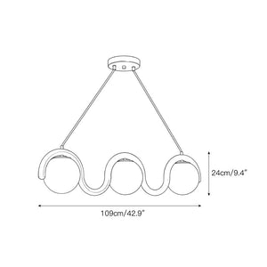 Lenox Linear Ball Pendant Lamp