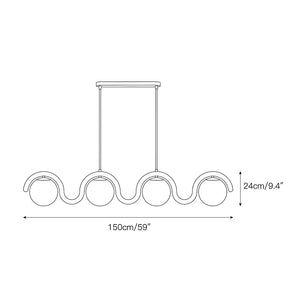 Lenox Linear Ball Pendant Lamp