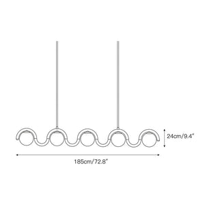 Lenox Linear Ball Pendant Lamp