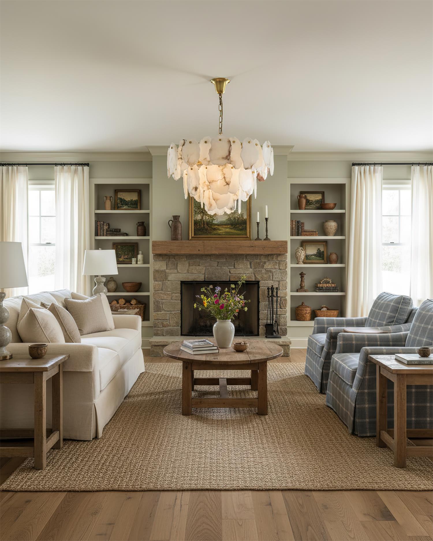 Leon Alabaster Chandelier