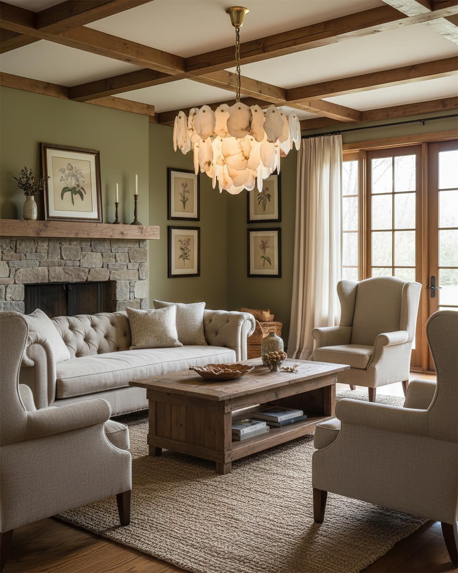 Leon Alabaster Chandelier