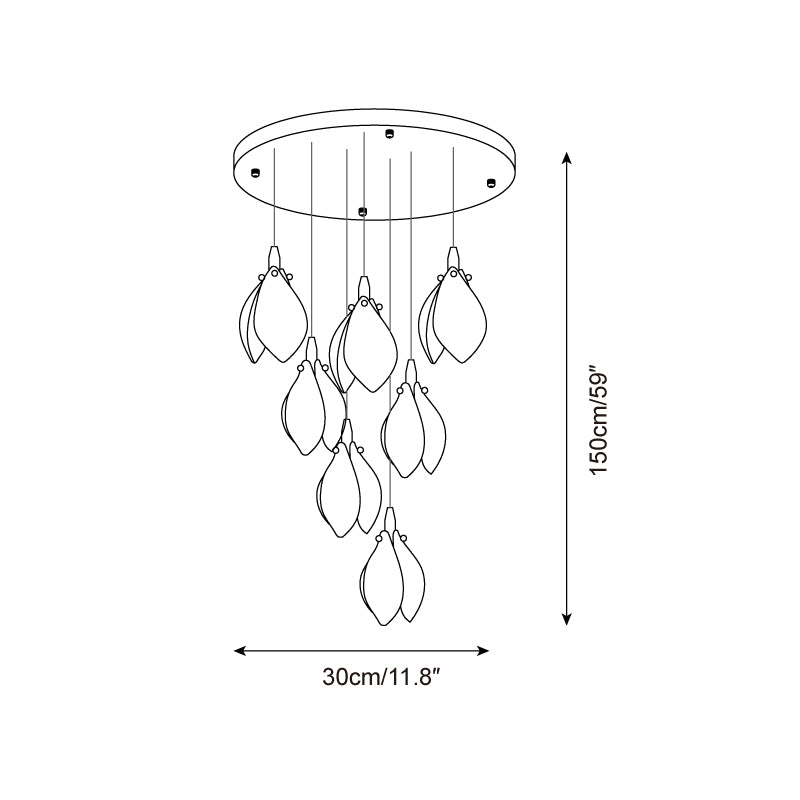 Lilium Drop Chandelier