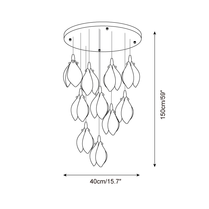 Lilium Drop Chandelier