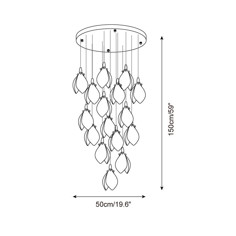 Lilium Drop Chandelier