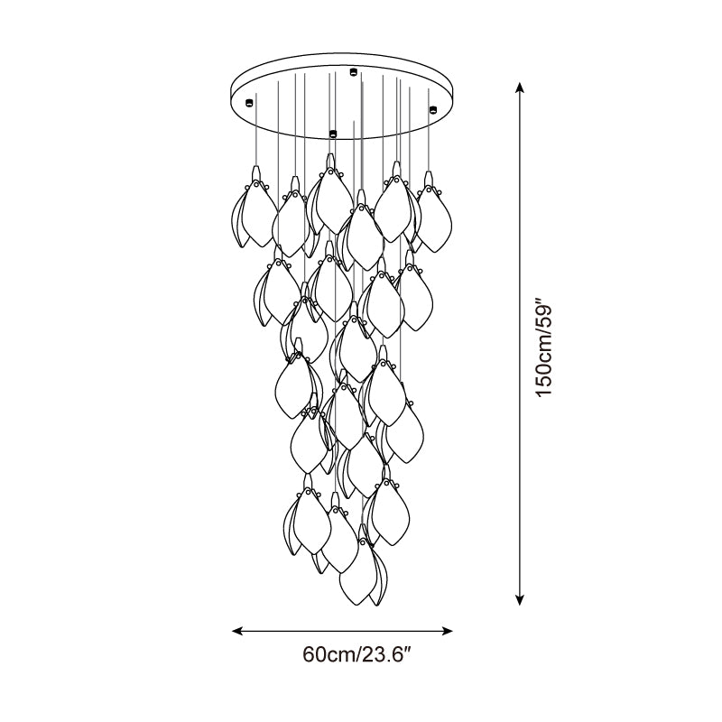 Lilium Drop Chandelier