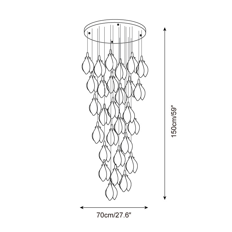 Lilium Drop Chandelier