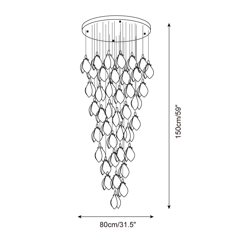 Lilium Drop Chandelier
