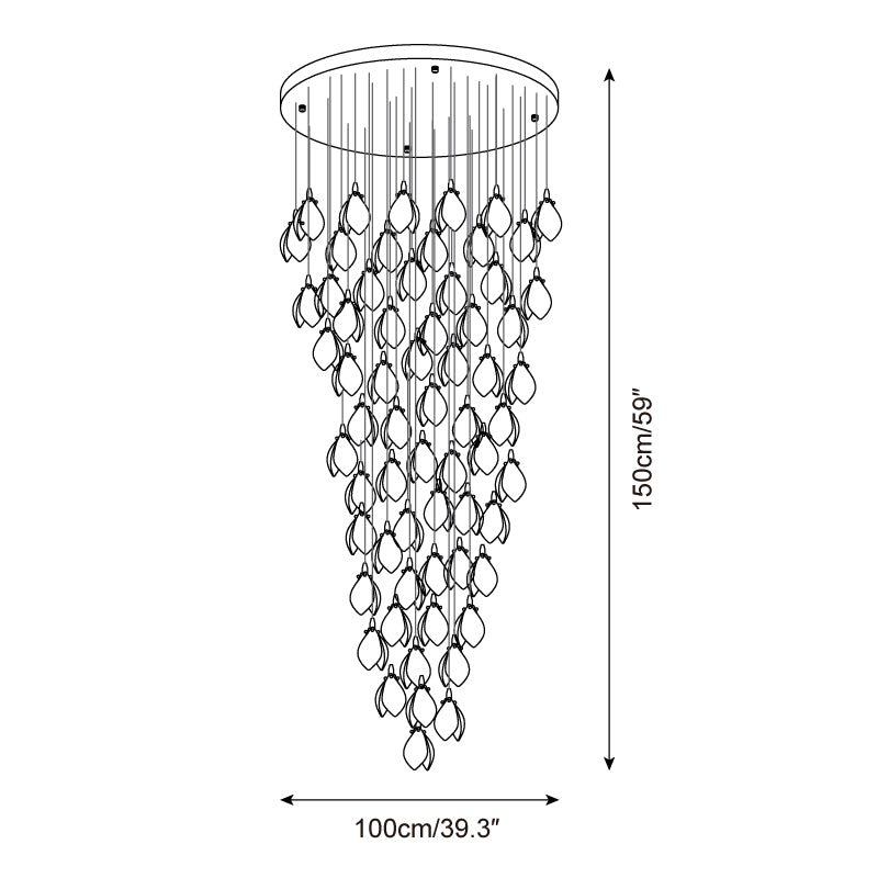 Lilium Drop Chandelier