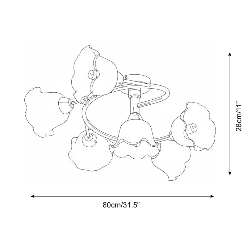 Lily Cascade Ceiling Lamp
