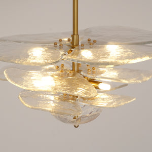 Lilypad Glass Chandelier