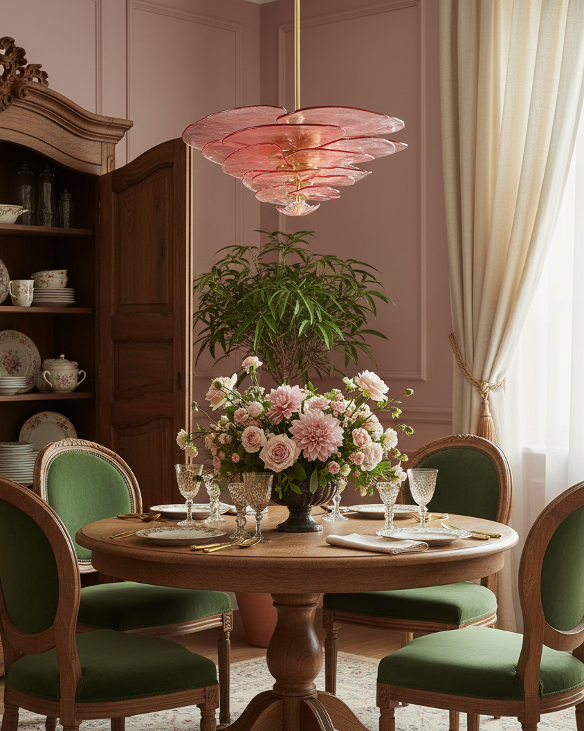 Lilypad Glass Chandelier