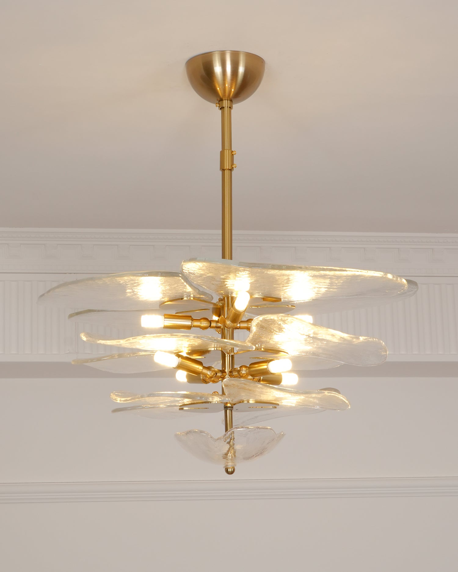 Lilypad Glass Chandelier