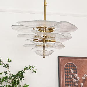 Lilypad Glass Chandelier