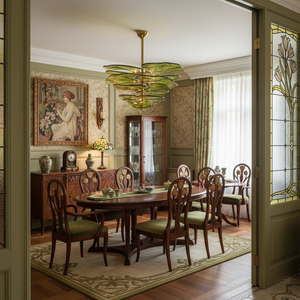 Lilypad Glass Chandelier