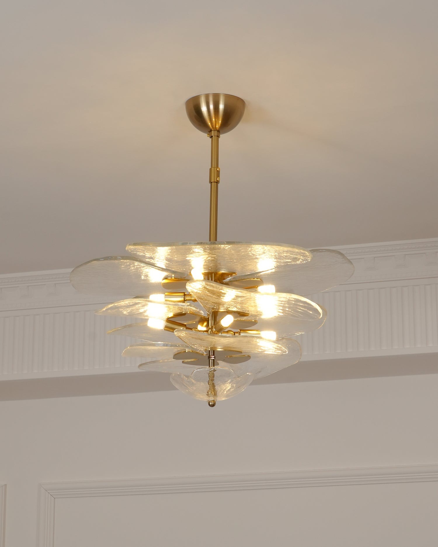 Lilypad Glass Chandelier