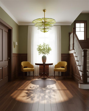 Lilypad Glass Chandelier