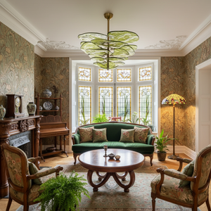 Lilypad Glass Chandelier