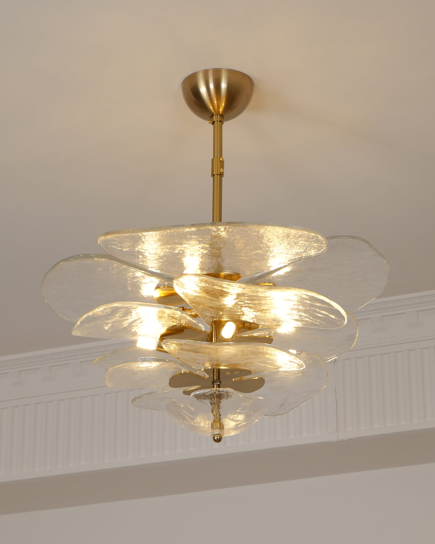 Lilypad Glass Chandelier