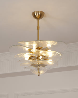 Lilypad Glass Chandelier