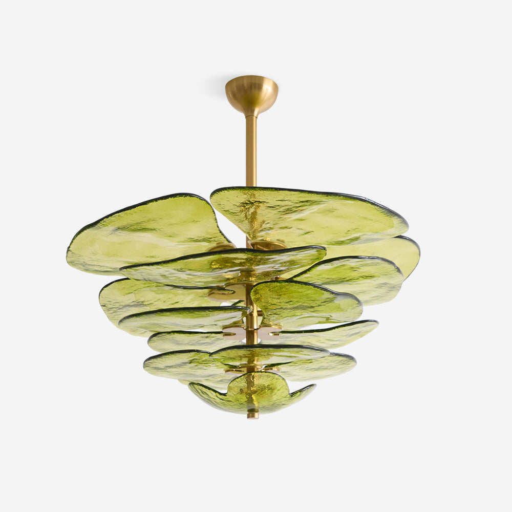 Lilypad Glass Chandelier