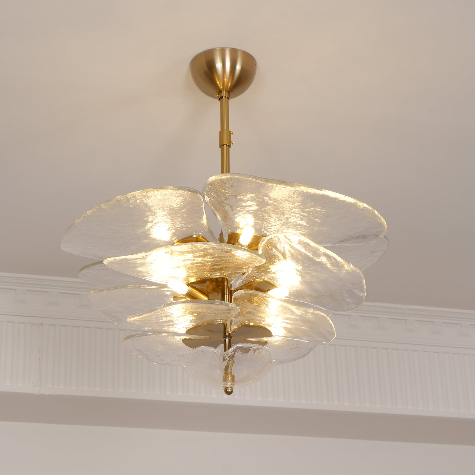 Lilypad Glass Chandelier