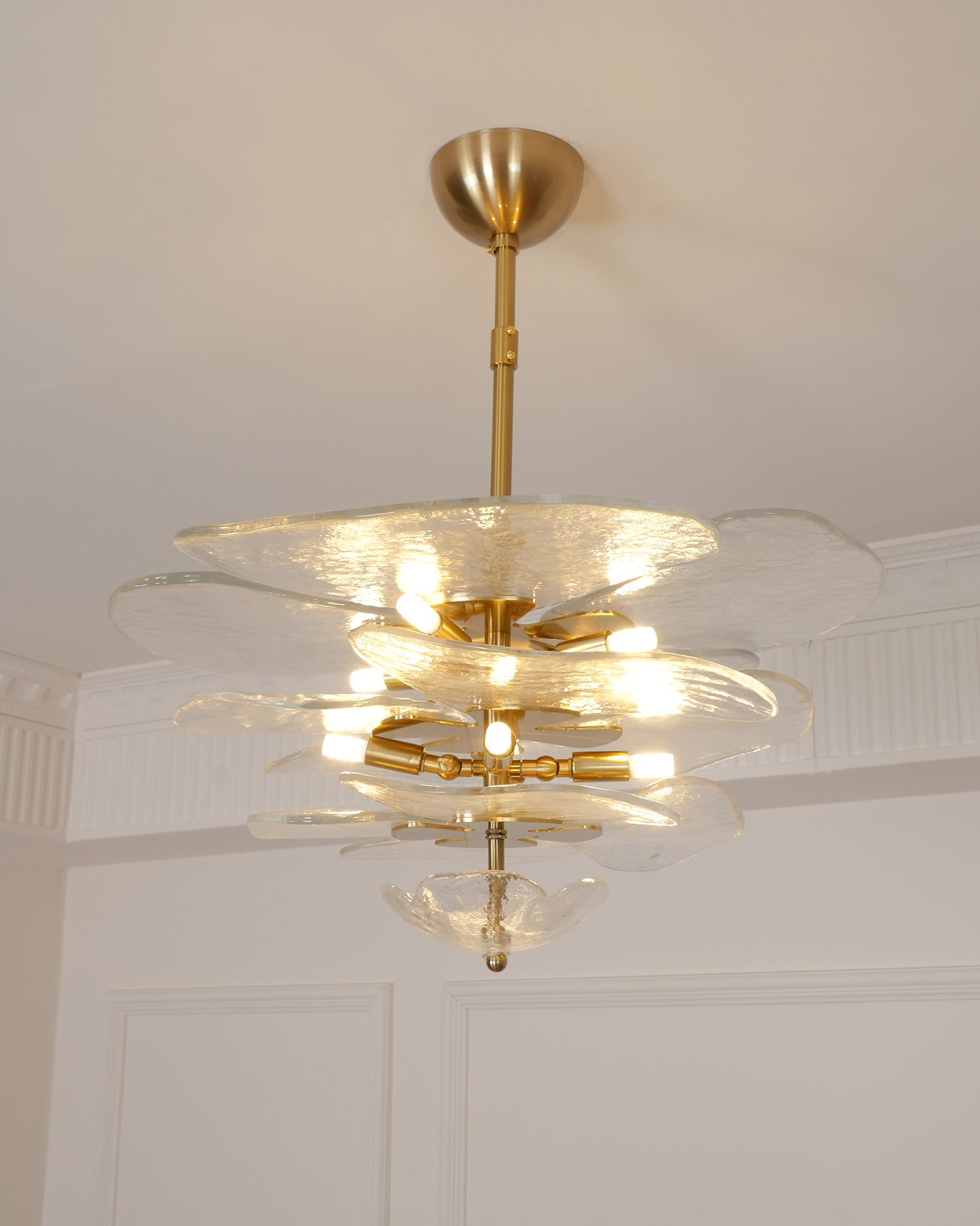 Lilypad Glass Chandelier