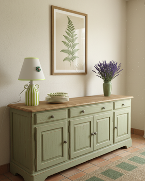 Lime Twirl Table Lamp