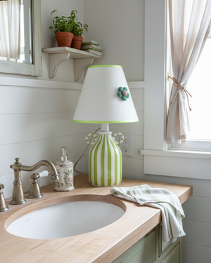 Lime Twirl Table Lamp
