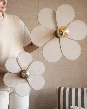 Linen Blossom Wall Lamp