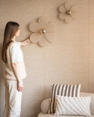 Linen Blossom Wall Lamp