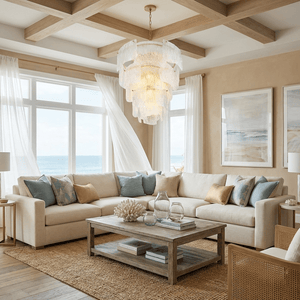 Liora Melted Glass Chandelier