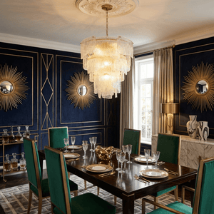 Liora Melted Glass Chandelier