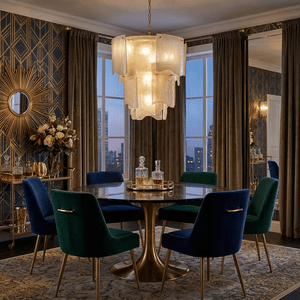 Liora Melted Glass Chandelier