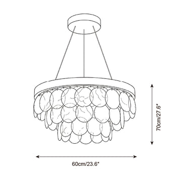 Liorava Chandelier — Dimension drawings 1