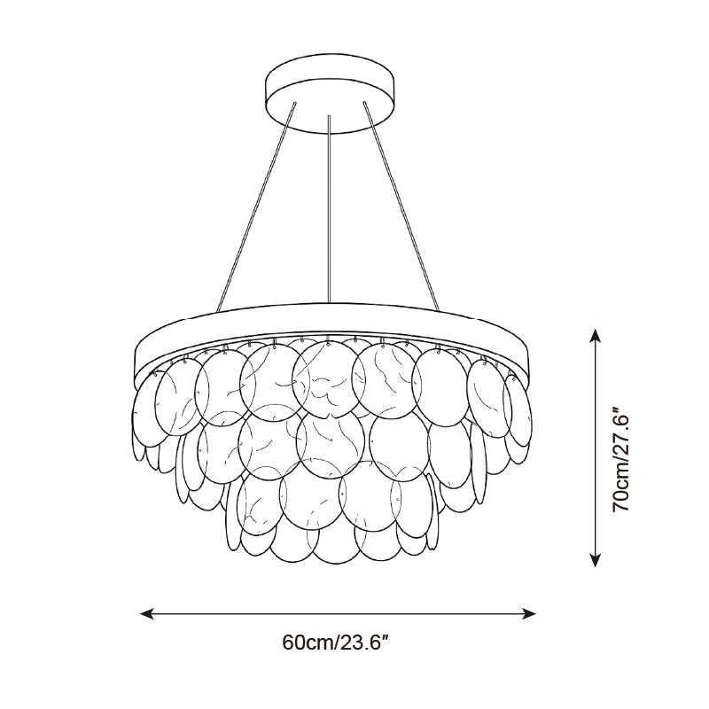 Liorava Chandelier — Dimension drawings 1