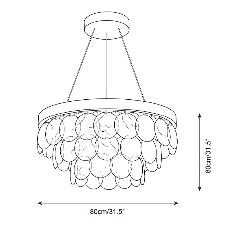 Liorava Chandelier — Dimension drawings 2