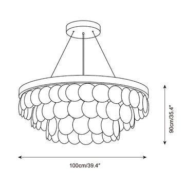Liorava Chandelier — Dimension drawings 3