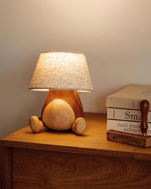 Little Monkey Wood Table Lamp