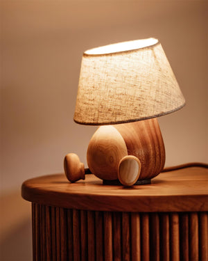 Little Monkey Wood Table Lamp