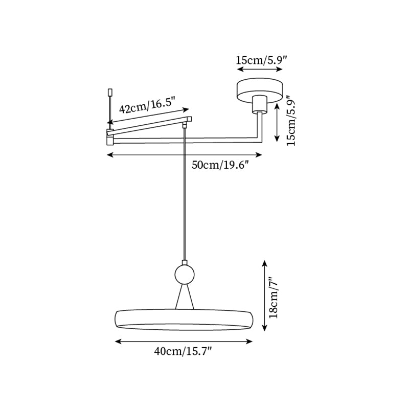 Lodi Swing Arm Pendant Light