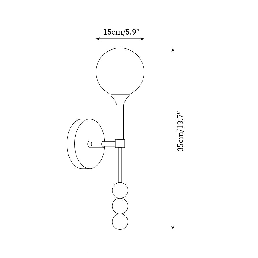 Lolli Plug In Wall Lamp