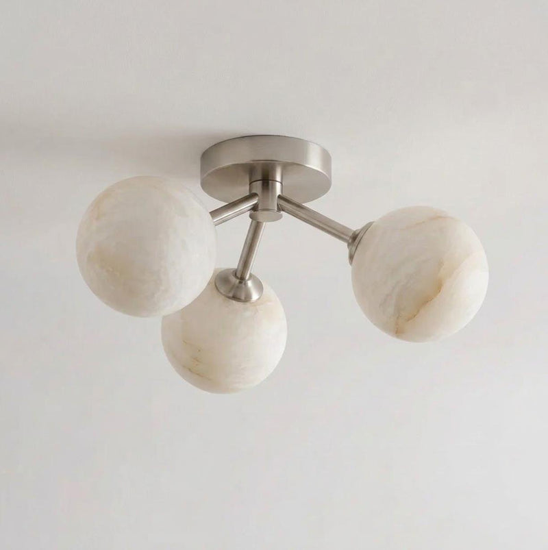 Lorelai Alabaster Flush Mount Ceiling Light