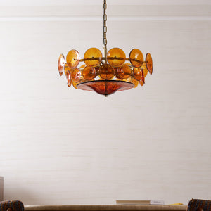 Solaris Disc Murano Chandelier
