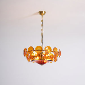 Solaris Disc Murano Chandelier