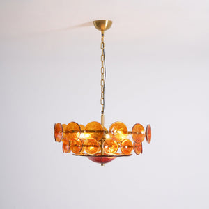 Solaris Disc Murano Chandelier