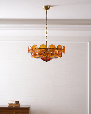 Solaris Disc Murano Chandelier