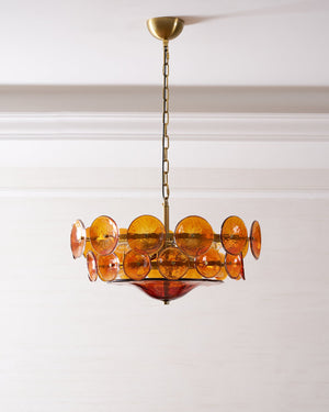 Solaris Disc Murano Chandelier